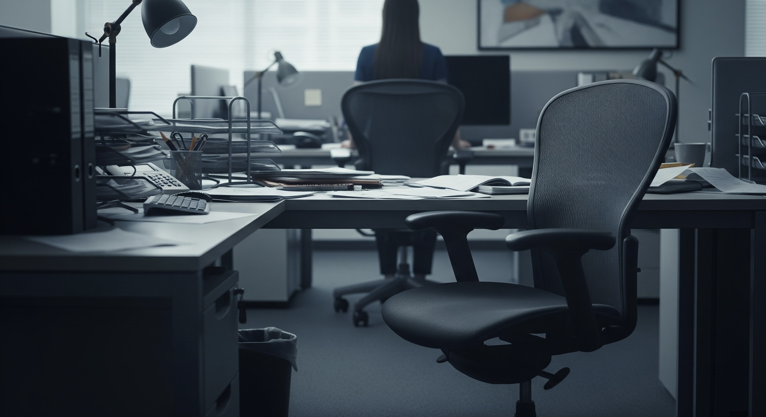 Persona estresada en el trabajo